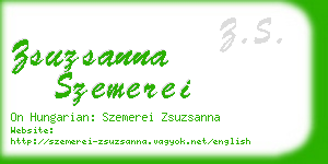 zsuzsanna szemerei business card